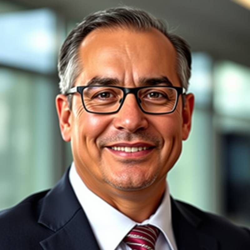 Retrato de Ricardo Mendoza, cofundador y director de operaciones de Localizaciones Estrella, con una expresión profesional y confiada.